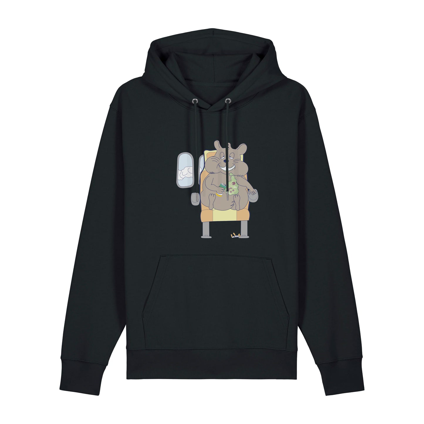 Hoodie Airplane (black)