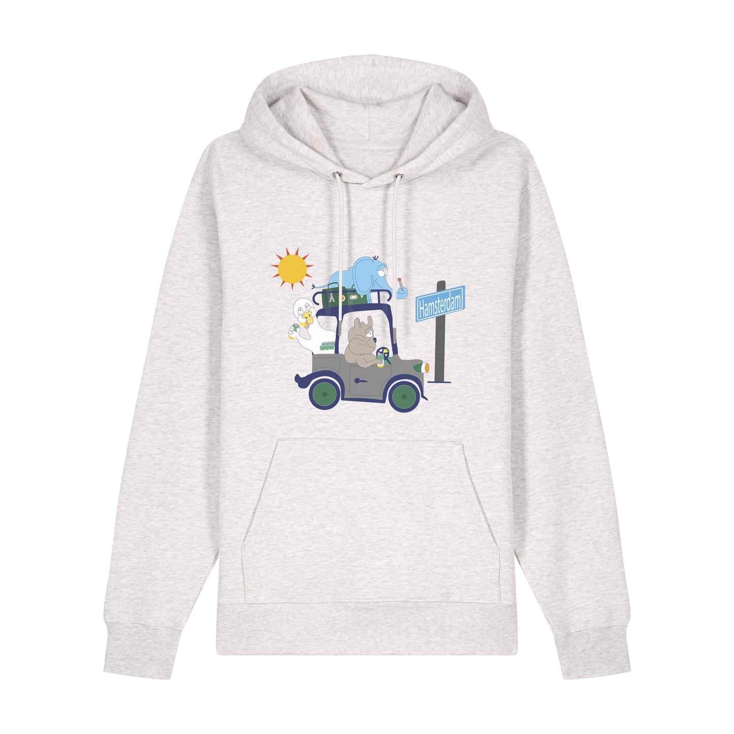 Hoodie Hamsterdam (light grey)